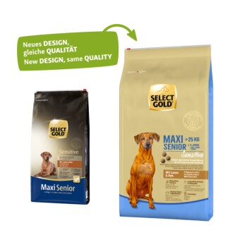 SELECT GOLD Sensitive Senior Maxi Lamm und Reis 12 kg