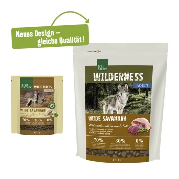 REAL NATURE WILDERNESS Wide Savannah Wildschwein mit Lamm & Ente 1 kg
