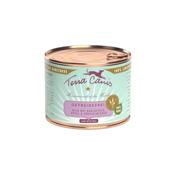 Terra Canis Getreidefrei Adult 12x200g Wild mit Kartoffeln, Apfel und Preiselbeeren