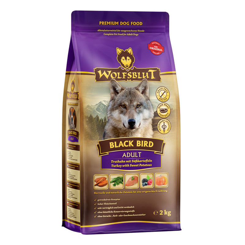 WOLFSBLUT Black Bird Truthahn mit Süßkartoffel 2 kg