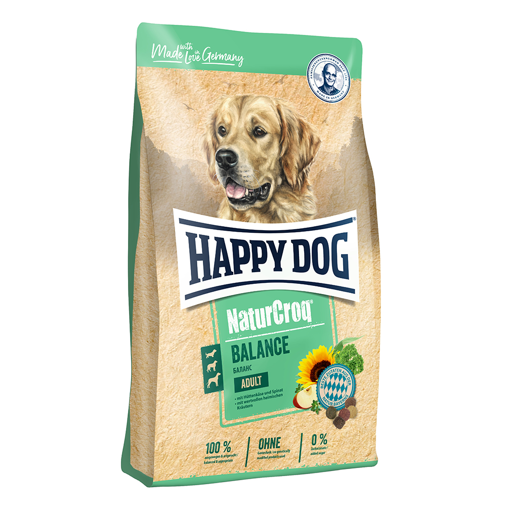 HAPPY DOG NaturCroq Trockenfutter Hund Adult, Balance 15 kg