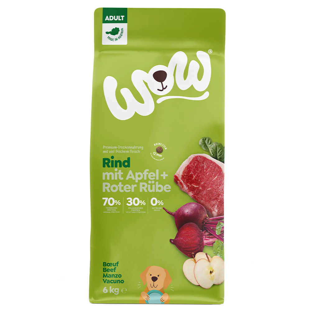 WOW Adult Rind mit Apfel 6 kg