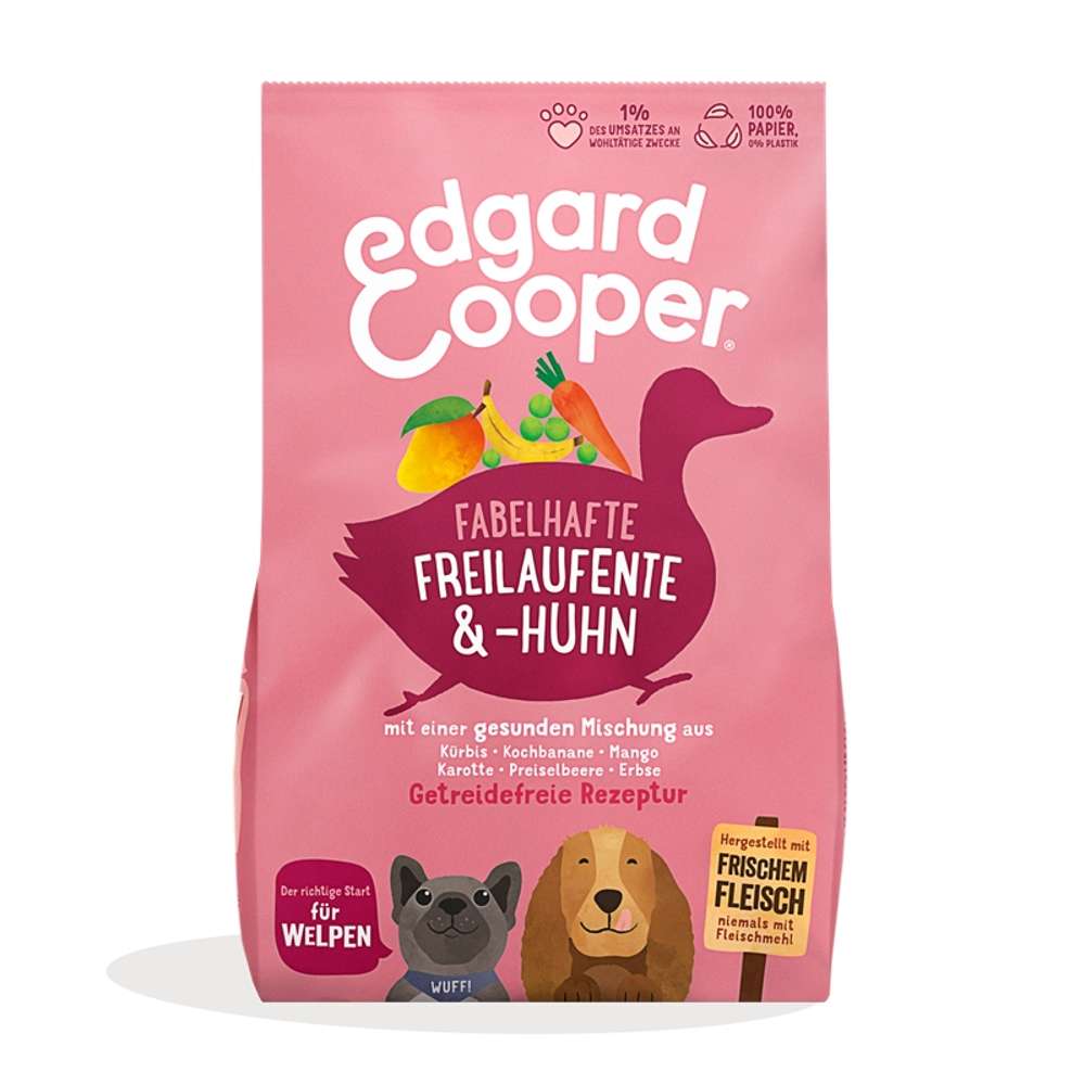 Edgard & Cooper Fabelhafte Freilaufente & -Huhn Junior 7 kg