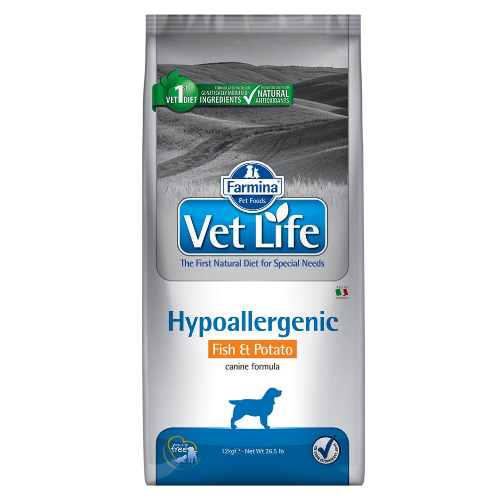VetLife Farmina Hypoallergenic Fisch 12 kg