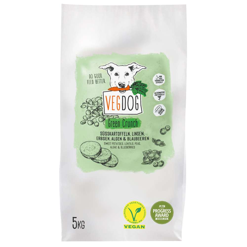 VEGDOG Trockenfutter Green Crunch 2 kg