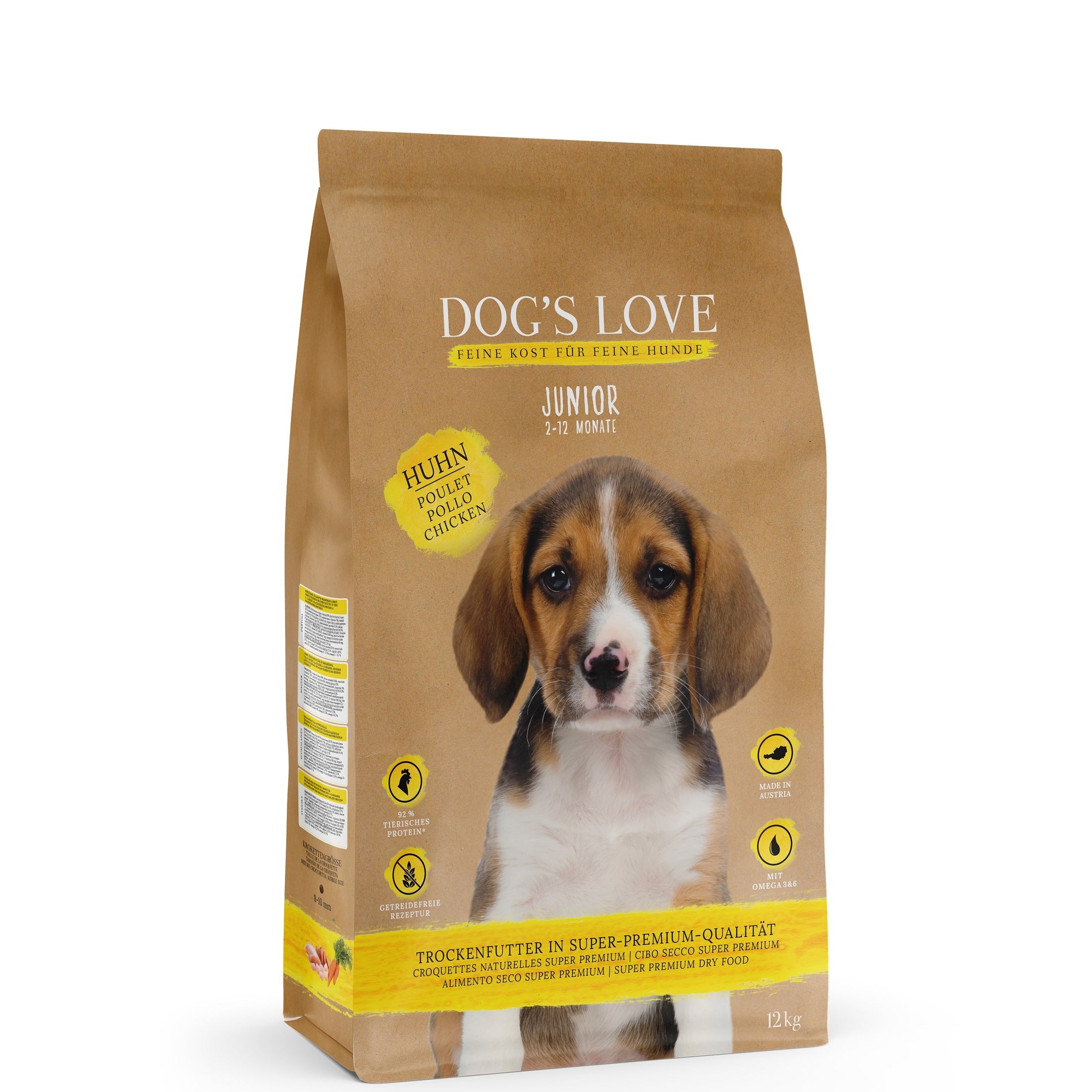 DOG'S LOVE Junior Lachs und Huhn 12 kg
