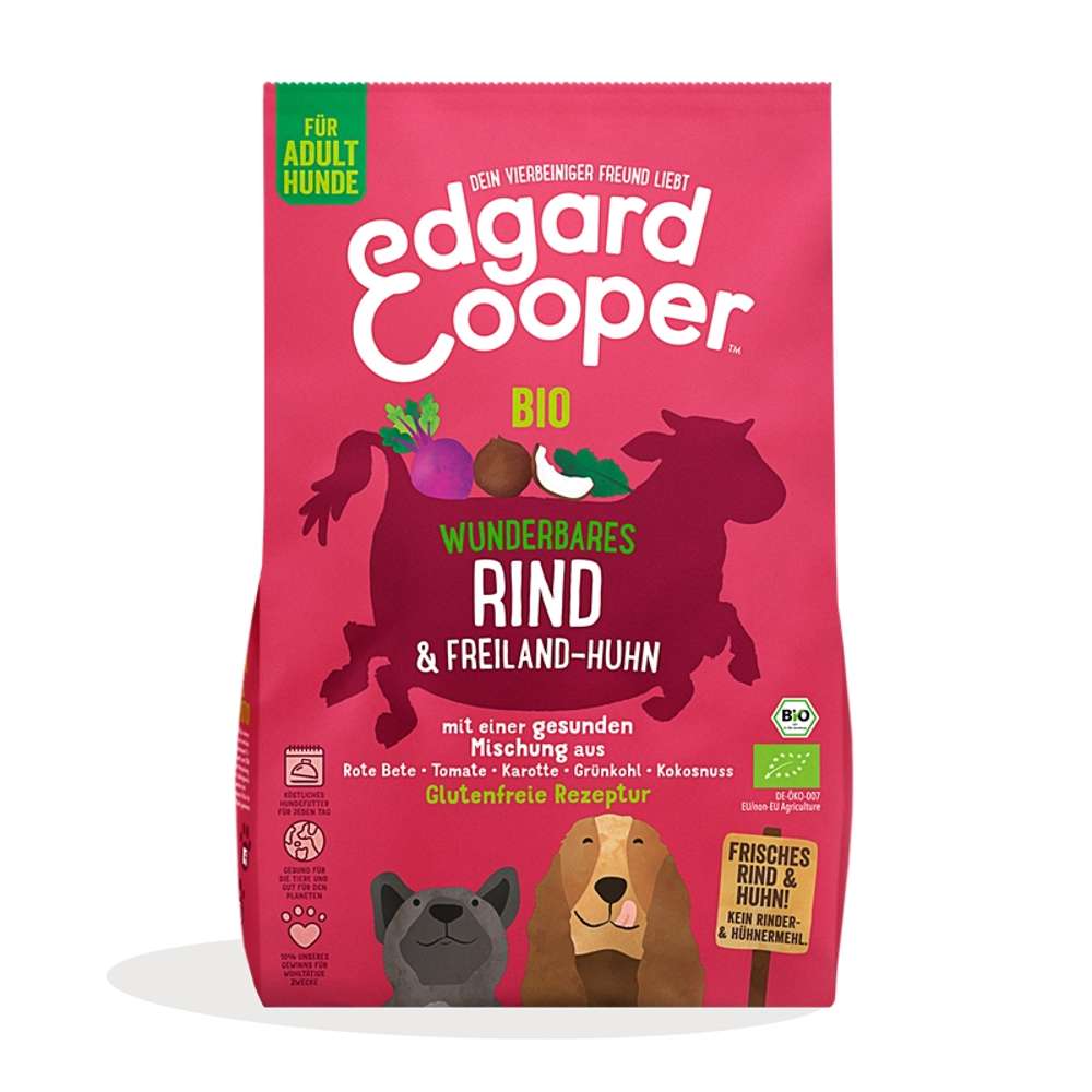 Edgard & Cooper Bio Adult Wunderbares Rind und Freiland-Huhn 2,5 kg