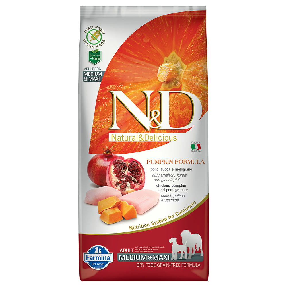 N&D Farmina Pumpkin Medium/Maxi Adult Huhn 12 kg