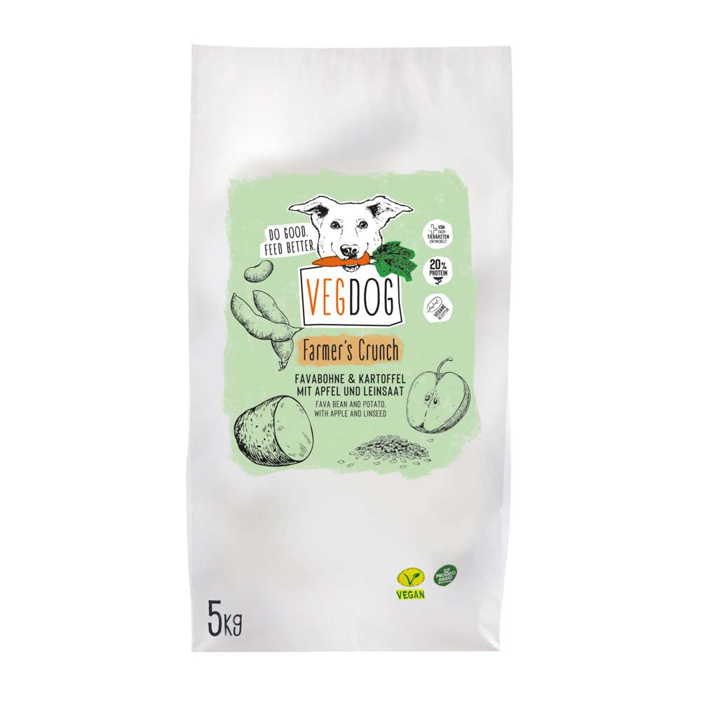 VEGDOG Trockenfutter Farmer's Crunch 5 kg
