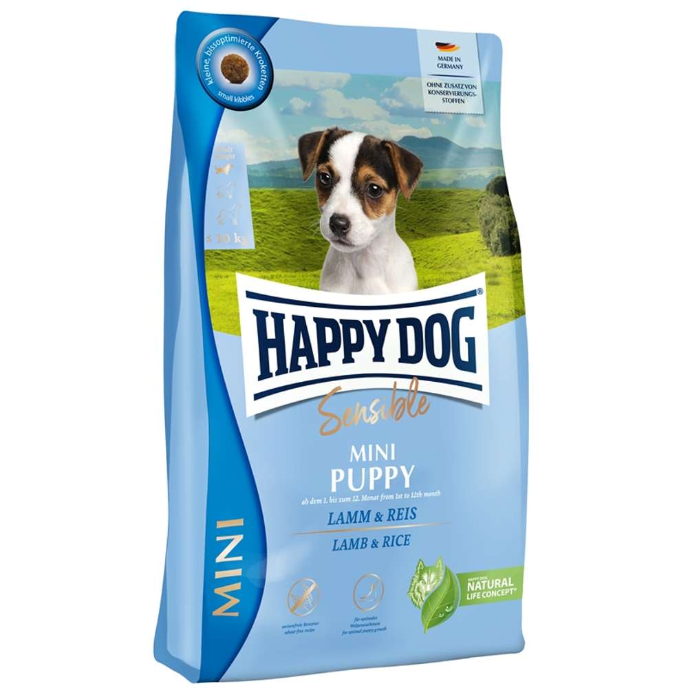 HAPPY DOG Sensible Trockenfutter Puppy, Mini 800 g