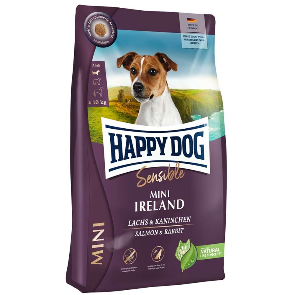 HAPPY DOG Sensible Trockenfutter Hund Adult, Mini Ireland 800 g