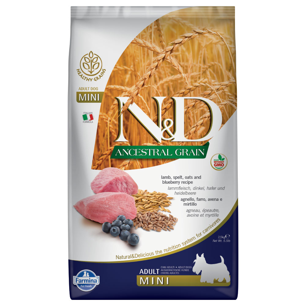 N&D Farmina Ancestral Grain Mini Adult Lamm 7 kg
