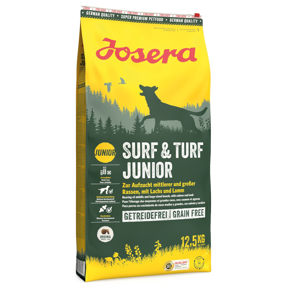 Josera Surf & Turf Junior für heranwachsende Hunde 12,5 kg