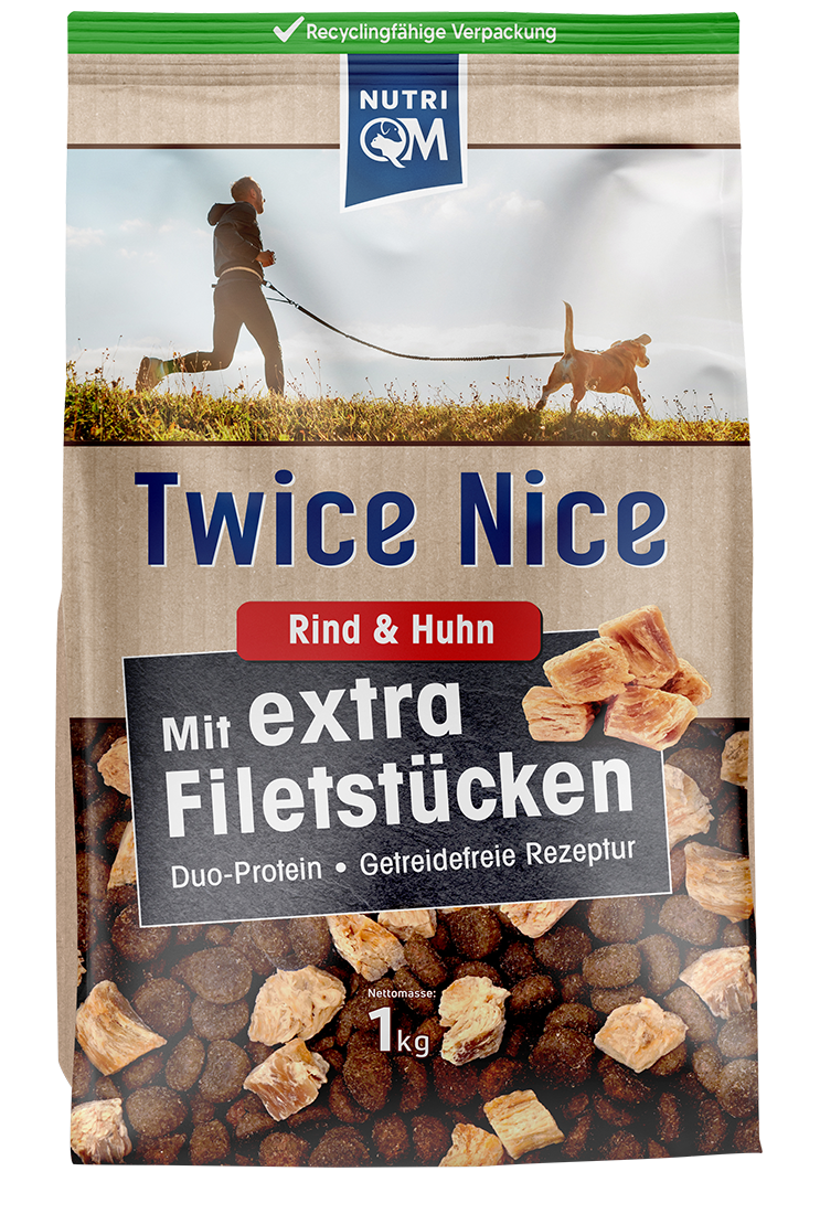 NutriQM Twice Nice Rind und Huhn 4 kg