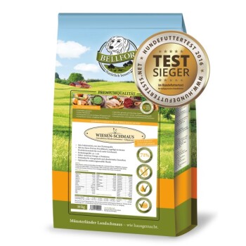 Bellfor Trockenfutter für Hunde mit Huhn Wiesen-Schmaus - 10 kg