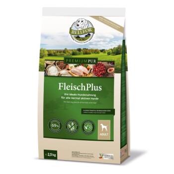 Bellfor Hundefutter mit hohem fleischanteil - PREMIUM PUR FleischPlus - 2,5 kg
