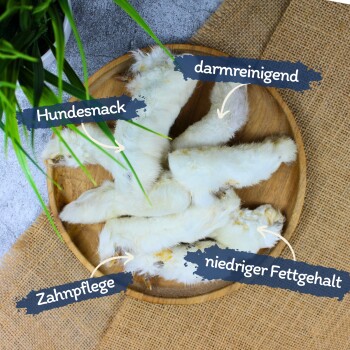 Lyra Pet Kaninchenpfoten mit Fell 5 kg
