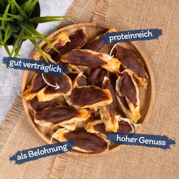 Lyra Pet Kaninchenohren gefüllt mit Ente 1 kg