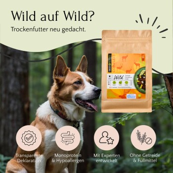 FAVLY Petfood Trockenfutter Wild mit Pastinake, Preiselbeeren & Kokos (adult) 2x3 kg