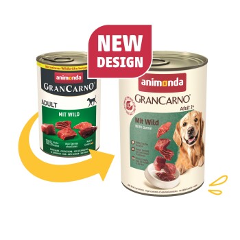 animonda GranCarno Original Nassfutter Hund Adult, Wild 12x400 g