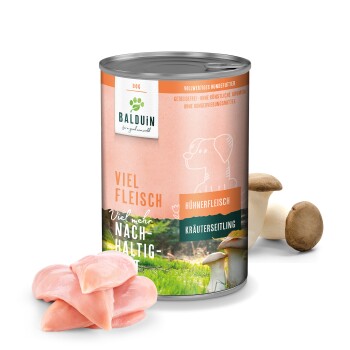 BALDUiN Hund Huhn & Kräuterseitling 12x400g