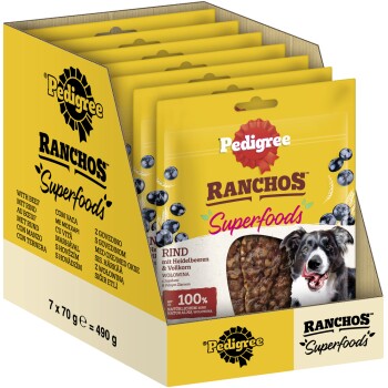 Pedigree Ranchos Superfoods 7x70g Rind