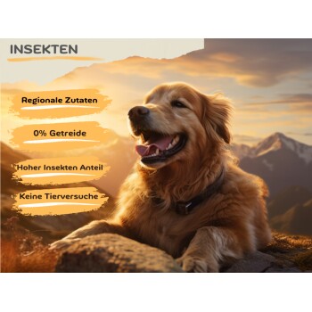 MyPetClub getreidefreies Insekten Hundefutter hypoallergen & sensitiv 8 kg