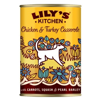 LILY'S KITCHEN Nassfutter für Hunde Adult Huhn und Truthahn 6x400 g