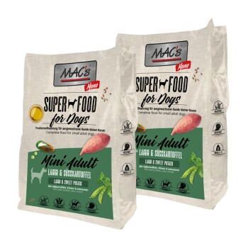 MAC's Dog Mono Mini Adult Trockenfutter Lamm und Süßkartoffel 2x3 kg