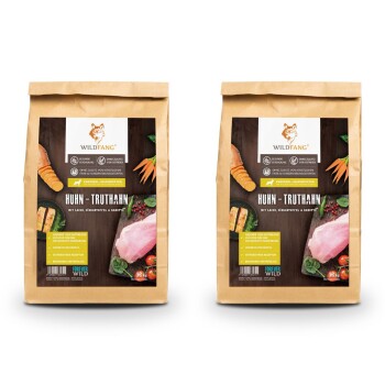 Wildfang ® Junior Trockenfutter mit Huhn 2 x 6 kg