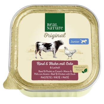 REAL NATURE Junior Rind & Huhn mit Ente 68x100 g