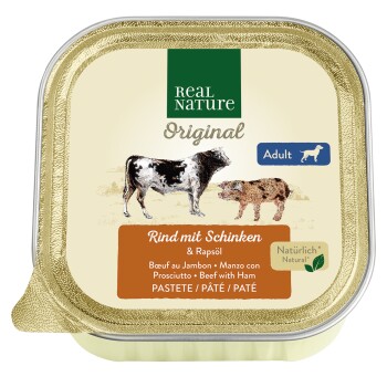 REAL NATURE Adult Rind und Schinken 68x100 g