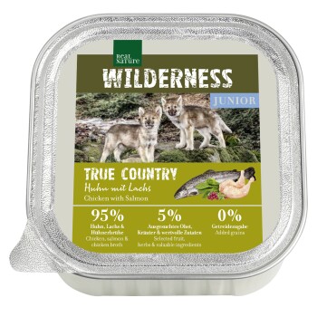 REAL NATURE WILDERNESS True Country Junior Huhn mit Lachs 64x100 g