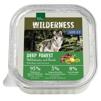 REAL NATURE WILDERNESS Adult Wildschwein mit Hirsch 64x100 g