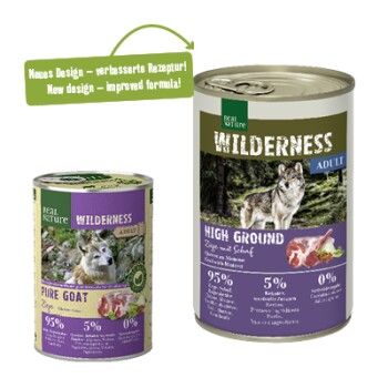 REAL NATURE WILDERNESS Nassfutter für Hunde Adult 24x400 g