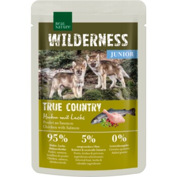 REAL NATURE WILDERNESS Junior True Country Huhn mit Lachs 48x100 g