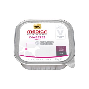 SELECT GOLD Medica Nassfutter Hund Adult Diabetes, Huhn & Rind 20x150 g