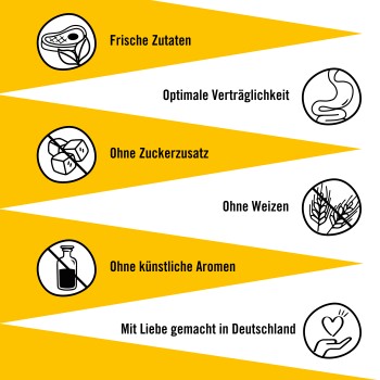 Dogs'n Tiger Dogs’n Tiger Adult Hundefutter, Nassfutter, Mixpaket Schlemmerparadies 16x 400 g