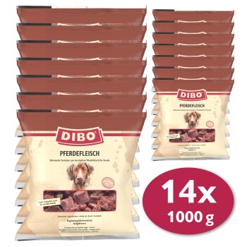 DIBO Frostfutter Pferdefleisch 14x1 kg
