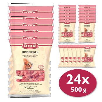 DIBO Frostfutter Rindfleisch 24x500 g