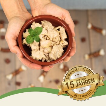 Lyra Pet Lecker.Pet Luna's 100 % Huhn und Pute Hundefutter Nassfutter 24x400 g