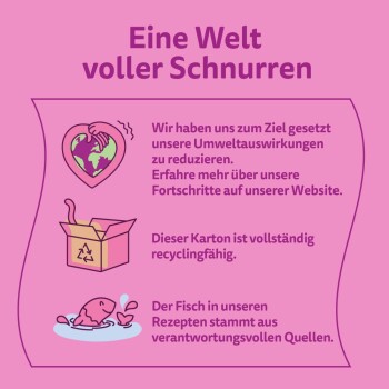 Whiskas Nassfutter Katze Adult, Multipack, 1+ Geflügel Auswahl, in Sauce 12x85 g
