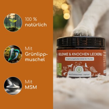 Wolfsbacher Natur Gelenke & Knochen Leckerli 4x