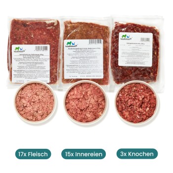 haustierkost.de Schlemmer Paket HUND Frostfutter 18,4 kg