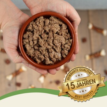 Lyra Pet Lecker.Pet Paula's Feine Paté Reich an Huhn Hundefutter Nassfutter Vollnahrung 11x150 g