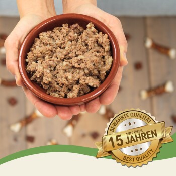 Lyra Pet Lecker.Pet Josie's Saftige Fleischmahlzeit Sensitiv mit Pute & Reis Hundefutter Nassfutter 12x400 g