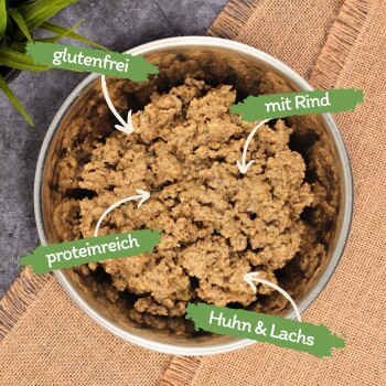 Lyra Pet Lecker.Pet Emily's Saftige Fleischmahlzeit mit Rind, Geflügel & Fisch 12x400 g