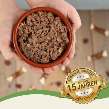 Lyra Pet Lecker.Pet Gino's Feine Paté Reich an Rind Hundefutter Nassfutter Vollnahrung 44x150 g