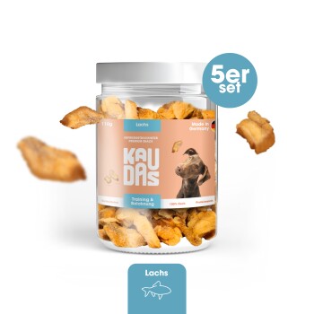 KAUDAS LachsPur Natursnack 5x50g