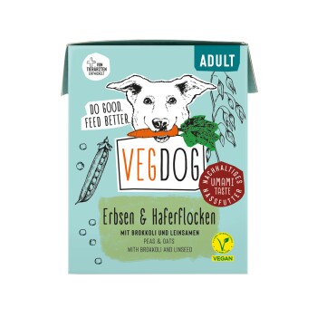 VEGDOG Nassfutter Adult Tetra Pak Vorteilspack 10x390 g